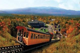 Take the Cog Railroad to the Summit of Mt Washington for Fall Foliage Viewing
